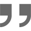 dim gray double quote serif right icon