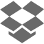 dim gray dropbox icon