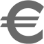 dim gray euro icon