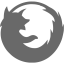 dim gray firefox icon