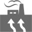 dim gray geothermal icon