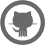 dim gray github 10 icon