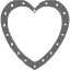 dim gray heart 17 icon