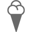 dim gray ice cream 2 icon