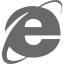 dim gray internet explorer icon