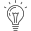 dim gray light bulb 2 icon