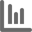 dim gray line chart icon