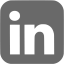 dim gray linkedin 6 icon