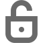 dim gray lock 5 icon
