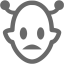 dim gray martian icon