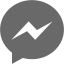 dim gray messenger icon