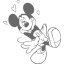 dim gray mickey mouse 27 icon