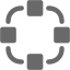 dim gray network icon