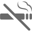 dim gray no smoking icon