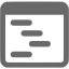 dim gray outline icon