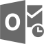 dim gray outlook icon