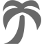 dim gray palm tree icon