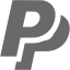 dim gray paypal 2 icon