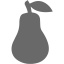 dim gray pear icon