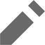 dim gray pencil 2 icon