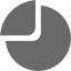 dim gray pie chart 2 icon