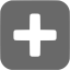 dim gray plus 6 icon