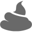 dim gray poo icon