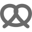 dim gray pretzel icon