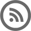 dim gray rss 5 icon