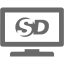 dim gray sdtv icon