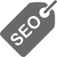 dim gray seo tag icon