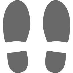 shoes footprints icon