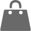 dim gray shopping bag icon