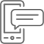 dim gray sms 7 icon