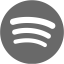 dim gray spotify icon