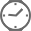 dim gray time 10 icon