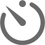 dim gray timer icon