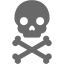 dim gray toxic icon