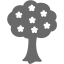 dim gray tree 13 icon