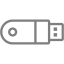 dim gray usb 3 icon