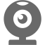 dim gray webcam icon