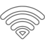 dim gray wifi empty icon