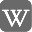 dim gray wikipedia icon