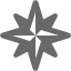 dim gray wind rose icon