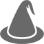 dim gray witch icon