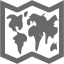 dim gray world map icon