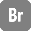 gray adobe br icon