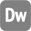 gray adobe dw icon