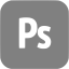 gray adobe ps icon