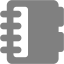 gray agenda icon